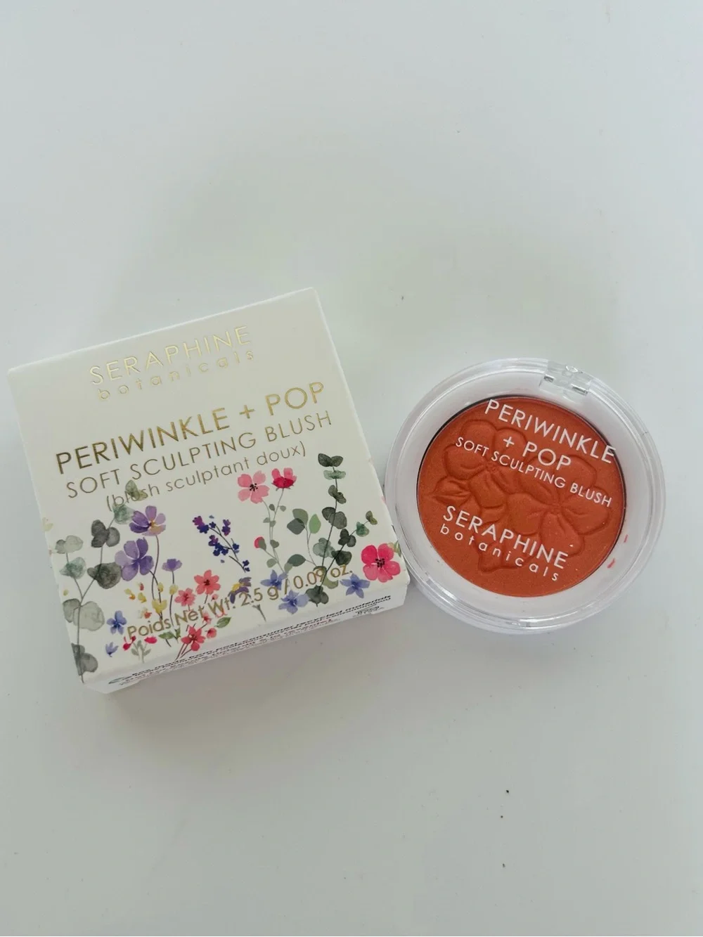 SERAPHINE Botanicals Soft Sculpting Blush in Coral Mist NWT